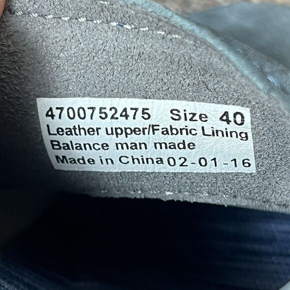 Dansko Women's EU 40 US 9.5 Blue Suede Slip On Comfort Casual Arch Support Shoes - Picture 11 of 11